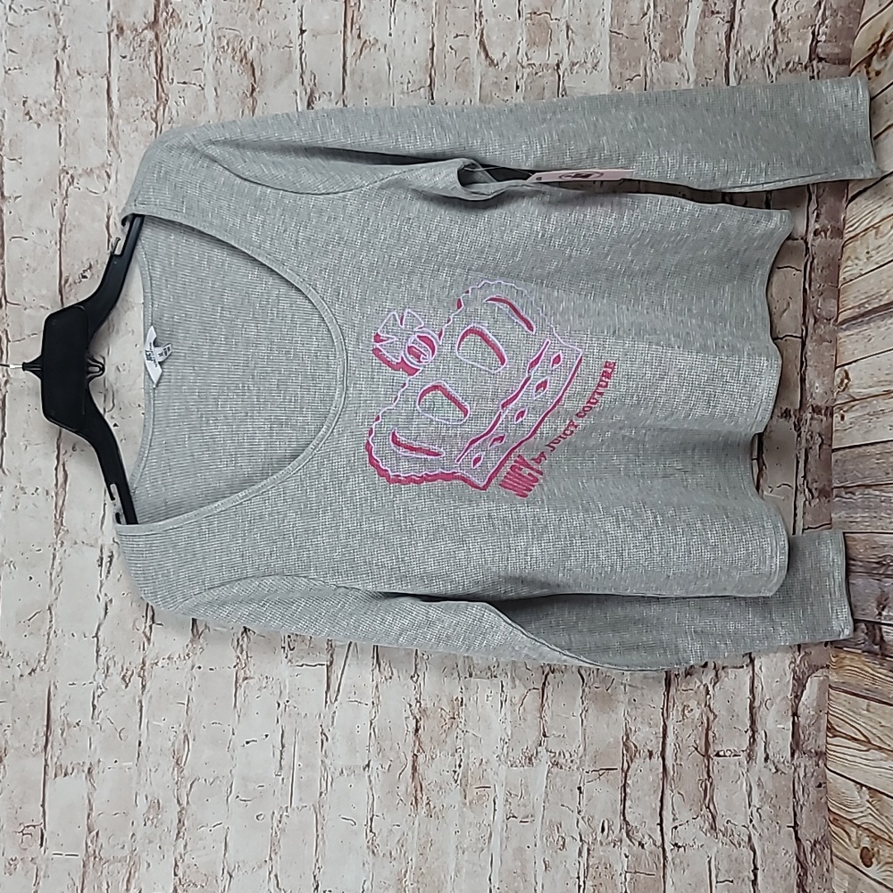 Juicy couture long sleeve tee shirt xl new nwt